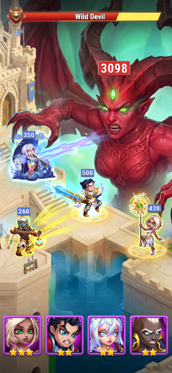 ヒーローウォーズ アライアンス プレイ画面｜App Store公式