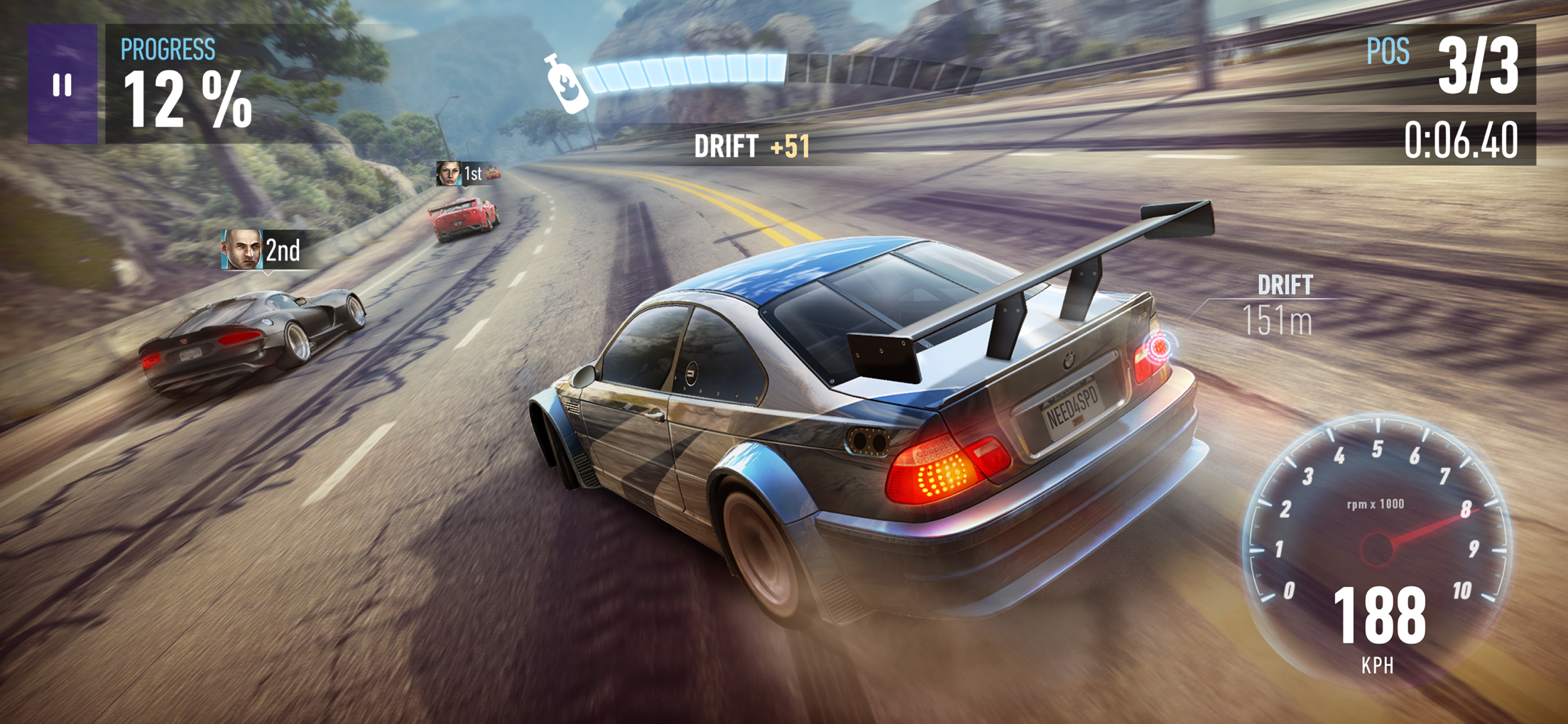 ニード・フォー・スピード ノーリミットレーシング プレイ画面｜App Store公式