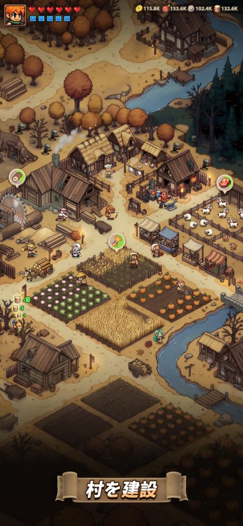 トップヒーローズ 王国建設画面｜App Store公式